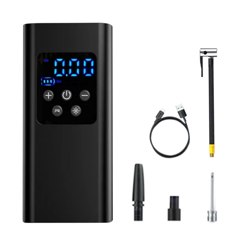 LEIBOO Compact Portable Air Compressor: Fast Tire Inflator for Cars, Motorcycles, and Bicycles