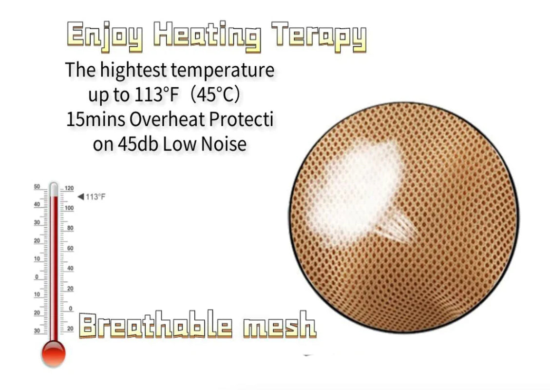 Revitalize Your Day with the Shiatsu Back Neck and Shoulder Massager - Deep Tissue 3D Kneading Pillow with Soothing Heat
