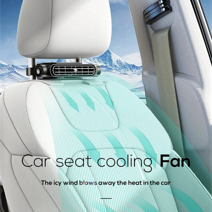 Stay Cool on the Go with Our Adjustable 3-Speed Car Headrest Cooling Fan - Your Essential Summer Driving Companion!