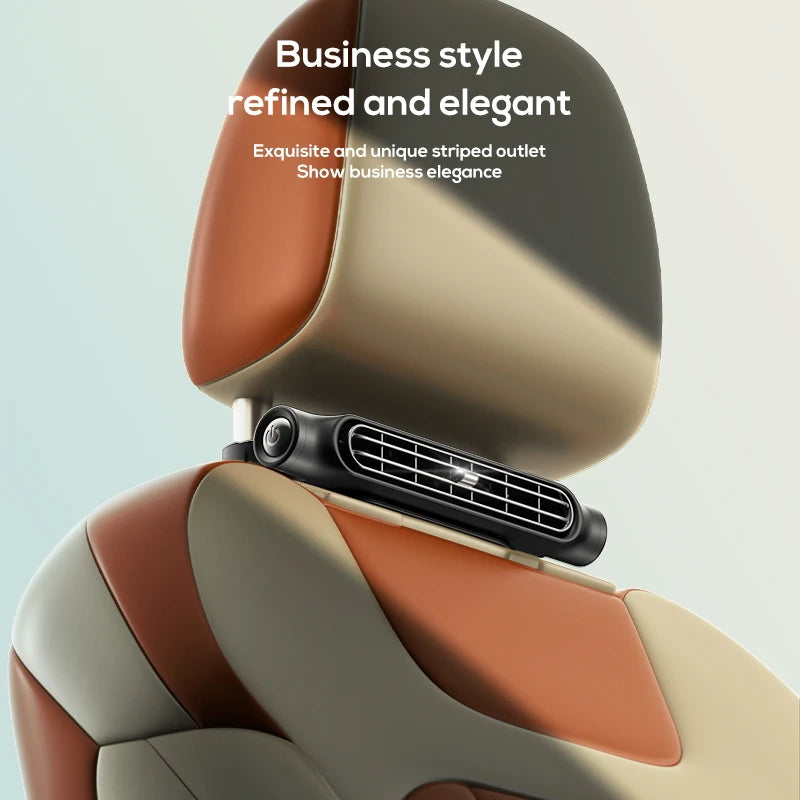Stay Cool on the Go with Our Adjustable 3-Speed Car Headrest Cooling Fan - Your Essential Summer Driving Companion!