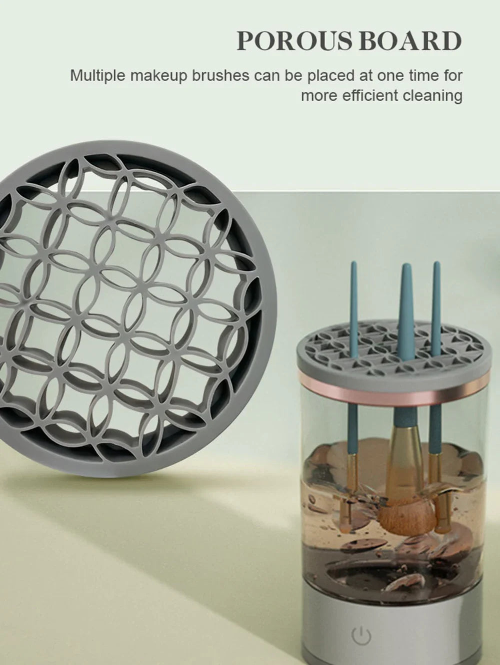 Effortless Clean & Dry: Automatic Electric Makeup Brush Cleaner for Flawless Beauty Tools
