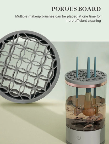 Effortless Clean & Dry: Automatic Electric Makeup Brush Cleaner for Flawless Beauty Tools