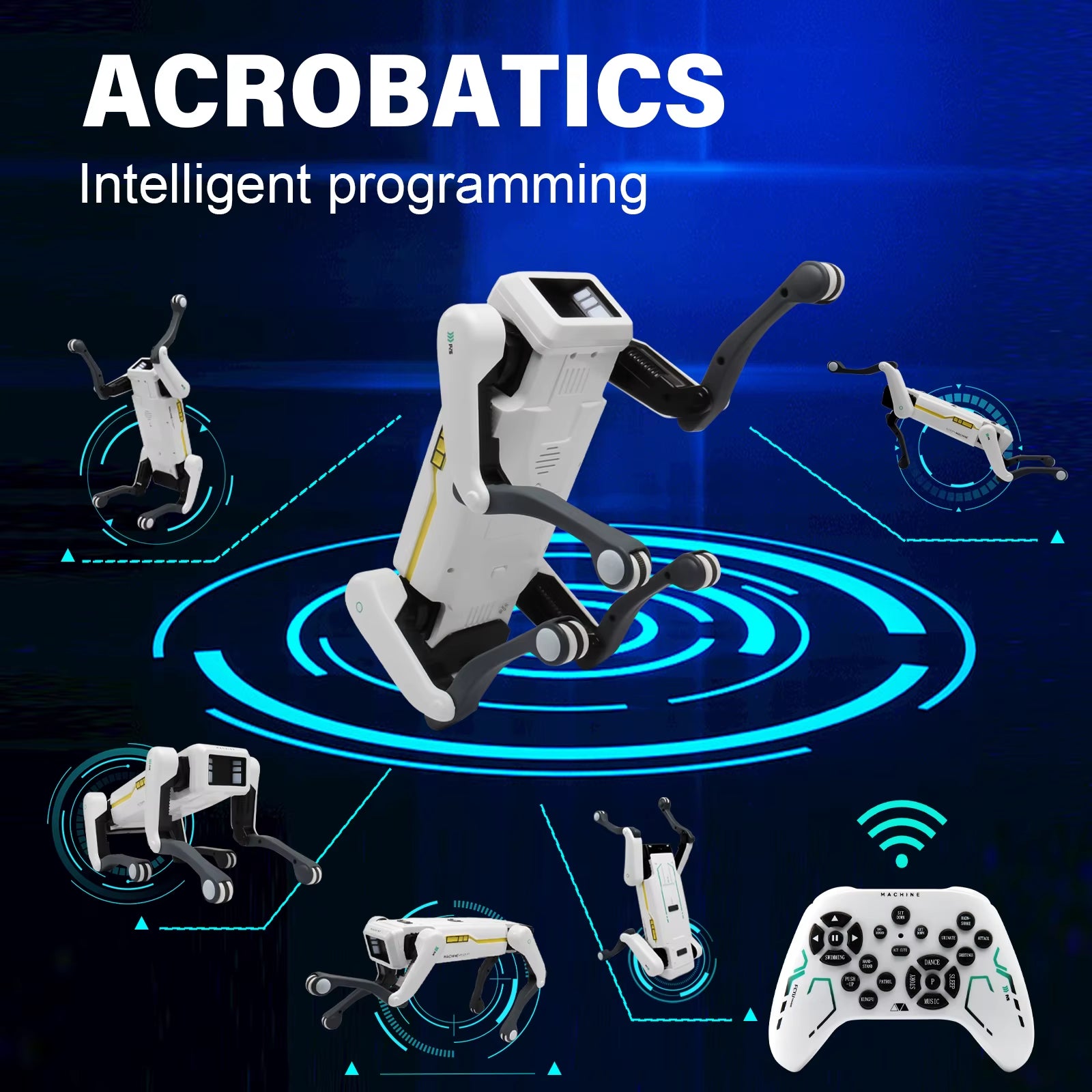 Meet Your Child's New Best Friend: The Intelligent AI Remote Control Robot Dog with Voice Interaction, App Programming, Singing, and Dancing!