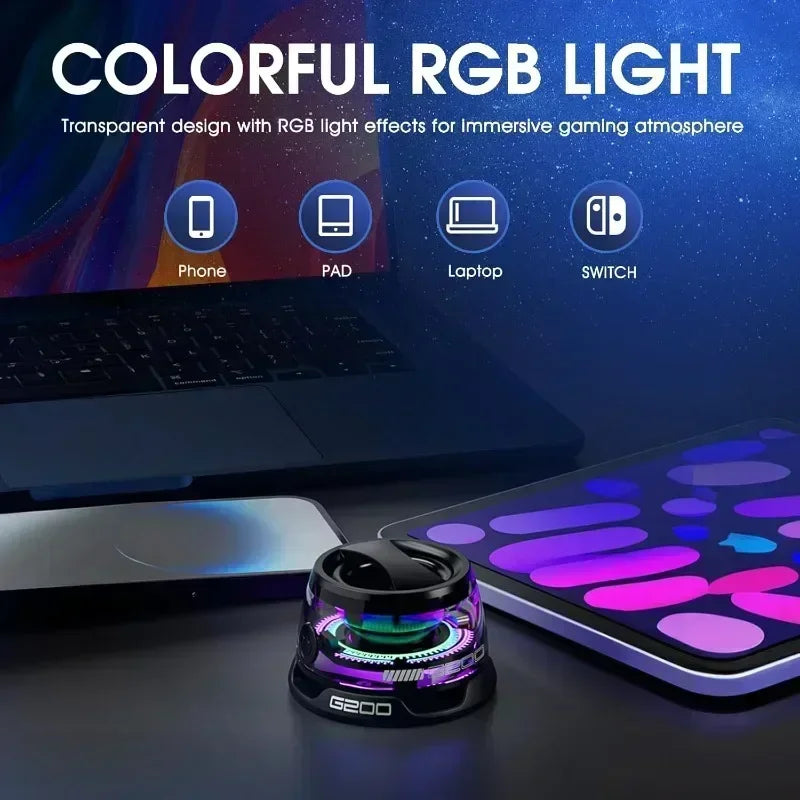 Elevate Your Sound Experience with the Portable Bluetooth Speaker G200 - RGB Lighting, Magnetic Design, and 7 Hours of Playtime!