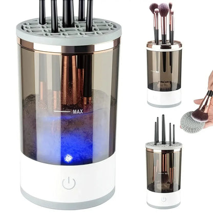 Effortless Clean & Dry: Automatic Electric Makeup Brush Cleaner for Flawless Beauty Tools