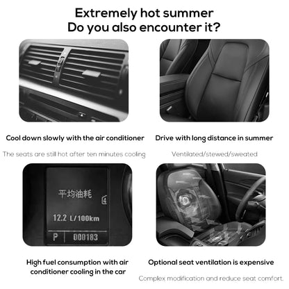 Stay Cool on the Go with Our Adjustable 3-Speed Car Headrest Cooling Fan - Your Essential Summer Driving Companion!