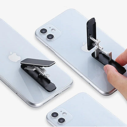 Elevate Your Viewing Experience with the Universal Metal Phone Holder - Stylish, Foldable Stand for Phones and Tablets