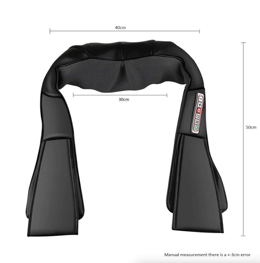 Revitalize Your Day with the Shiatsu Back Neck and Shoulder Massager - Deep Tissue 3D Kneading Pillow with Soothing Heat