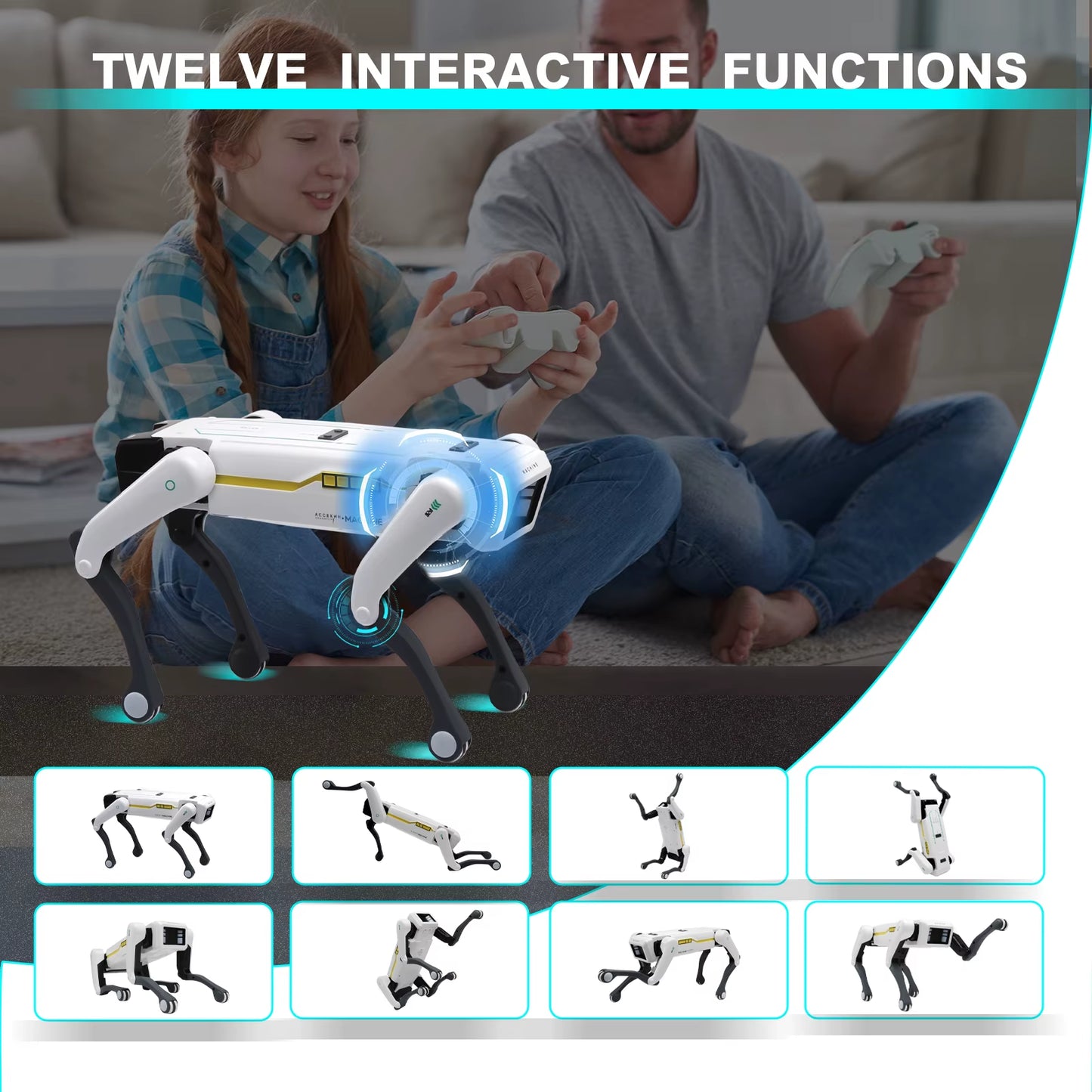 Meet Your Child's New Best Friend: The Intelligent AI Remote Control Robot Dog with Voice Interaction, App Programming, Singing, and Dancing!